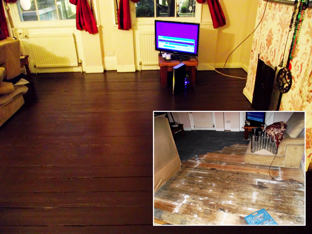 Old floor restoration